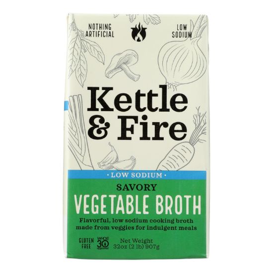 Kettle And Fire - Broth Veg Low Sodium - Case of 6-32 OZ