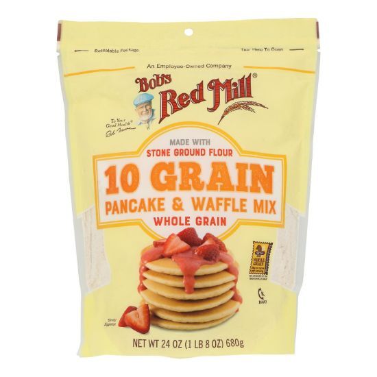 Bob's Red Mill - Pancake/waffle Mix 10 Green - Case of 4-24 OZ