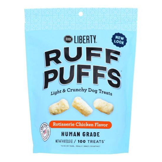 Bixbi - Ruff Puffs Rotissrie Chicken - Case of 8-4 OZ