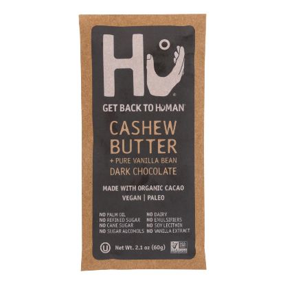 Hu - Dark Chocolate Bar Cashew Butter Vanilla - Case of 12-2.1 OZ