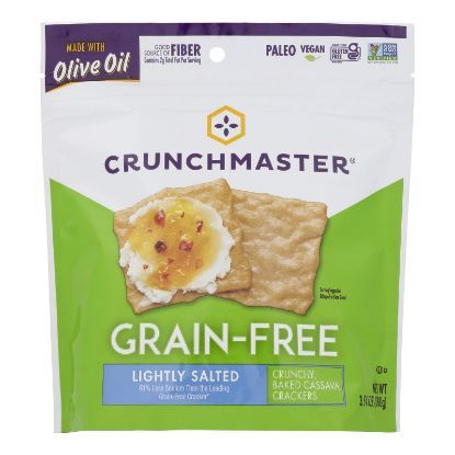Crunchmaster - Cracker Green Free Lt Salt - Case of 12 - 3.54 OZ