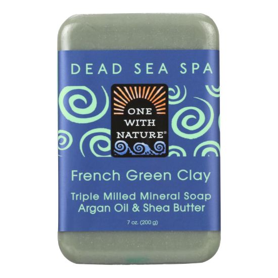 One With Nature - Bar Soap French Green Clay - 1 Each 1-7 OZ