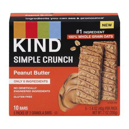 Kind - Simple Crunch Peanut Butter - Case of 8-5/1.4 OZ