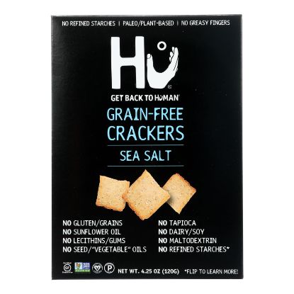 Hu - Crackers Sea Salt Grnfree - Case of 6-4.25 OZ