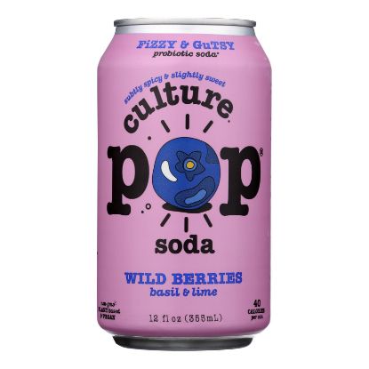 Culture Pop Soda - Soda Wild Berries - Case of 6-4/12 FZ