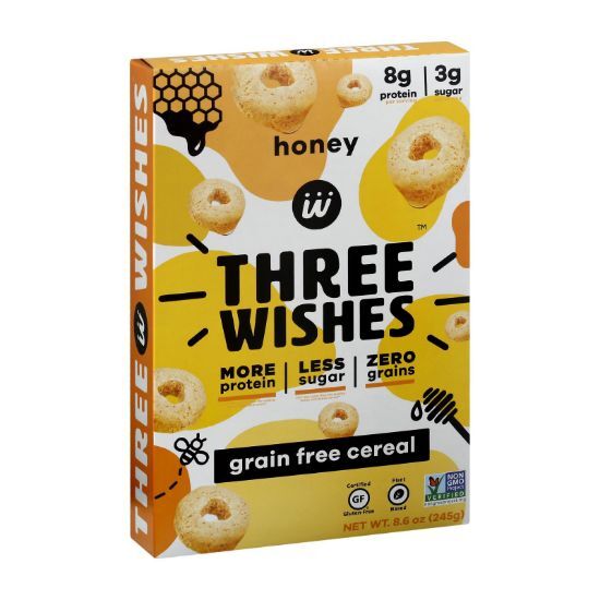 Three Wishes - Cereal Honey Gluten Free - Case of 6-8.6 OZ