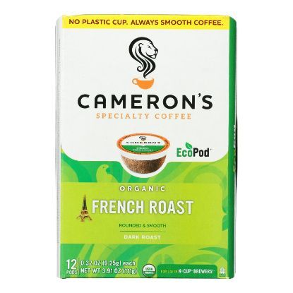 Cameron’S Specialty Coffee, Organic French Roast  - Case of 6 - 12 CT