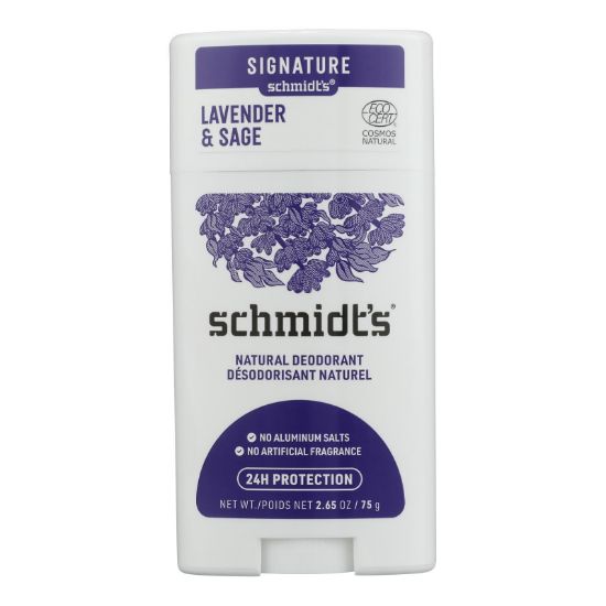 Stick of Schmidt's Deodorant: Lavender & Sage- Aluminum-Free-2.65 oz