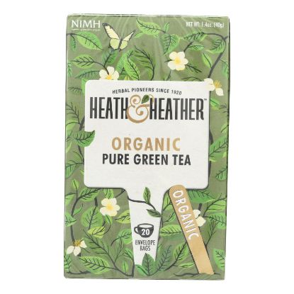 Heath & Heather - Tea Pure Green Tea - Case of 6-20 CT