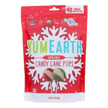 Yumearth Organics - Organic Pops - Candy Cane - CS of 18-8.50 OZ
