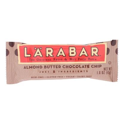 Larabar - Original Fruit and Nut Bar - Almond Butter Chocolate Chip - Case of 16 - 1.6 oz.