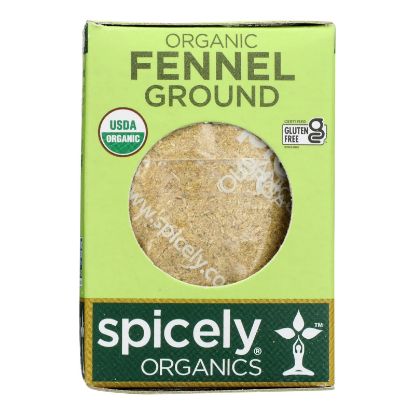 Spicely Organics - Organic Fennel - Ground - Case of 6 - 0.5 oz.