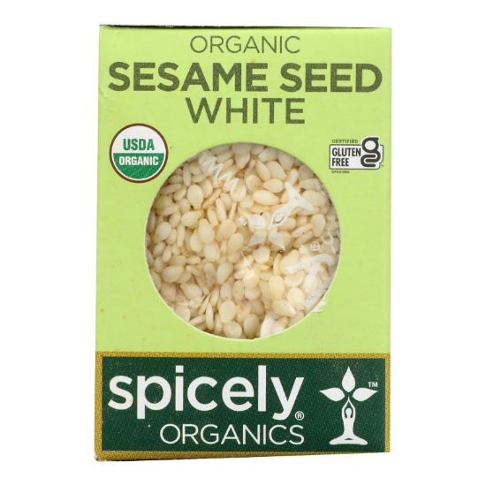 Spicely Organics - Organic Sesame Seed - White - Case of 6 - 0.45 oz.