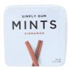 Simply Gum Cinnamon Mints  - Case of 6 - 30 CT