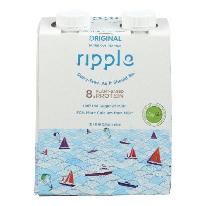 Ripple Foods Ripple Aseptic Original Plant Based With Pea Protein  - Case of 4 - 4/8 FZ
