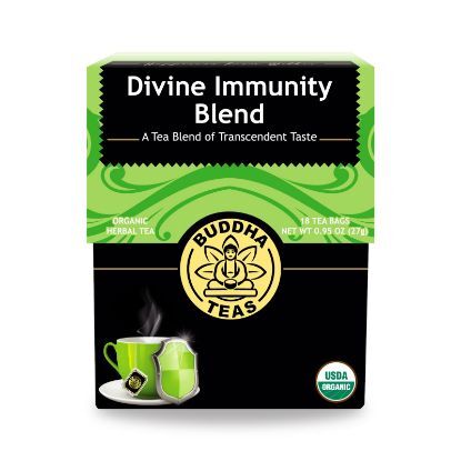 Buddha Teas - Organic Tea - Divine Immunity - Case of 6 - 18 Count