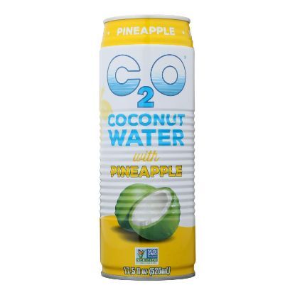 C2O Coconut Water With Pineapple Juice And Coconut Pulp  - Case of 12 - 17.5 FZ