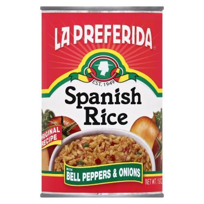 La Preferida, Spanish Rice With Bell Peppers & Onions - Case of 12 - 15 OZ