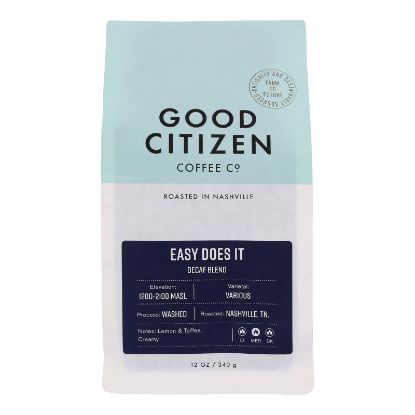 Good Citizen Coffee Co. - Coffee Medium Roasted Dcaf Easy Ds - Case of 6-12 OZ