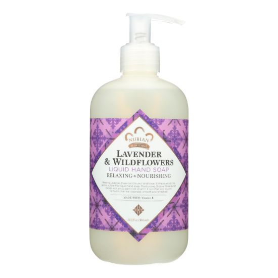 Nubian Heritage - Liquid Hand Soap Lav/wldflwr - 1 Each -12 FZ