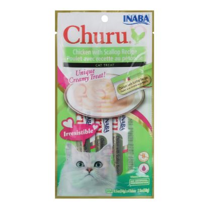 Inaba - Cat Churu Puree Chk Sclp - Case of 8-2 OZ