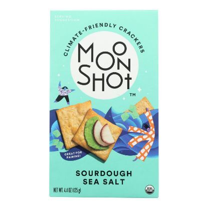 Moonshot Snacks - Cracker Sourdough Sea Salt - Case of 6-4.4 OZ