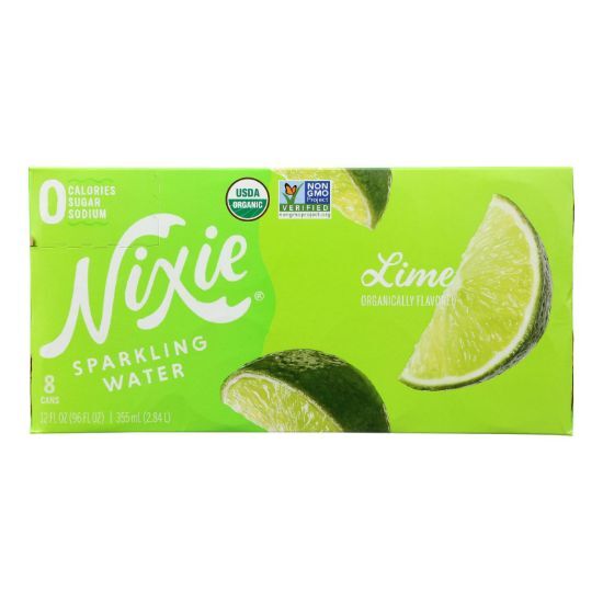 Nixie Sparkling Water - Sparkling Water Lime - Case of 3 - 8/12 FZ