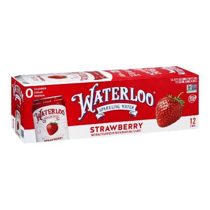 Waterloo - Sparkling Water Strawberry - Case of 2 - 12/12 FZ