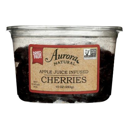 Aurora Natural Products - Apple Juice Infused Cherries - Case of 12 - 10 oz.