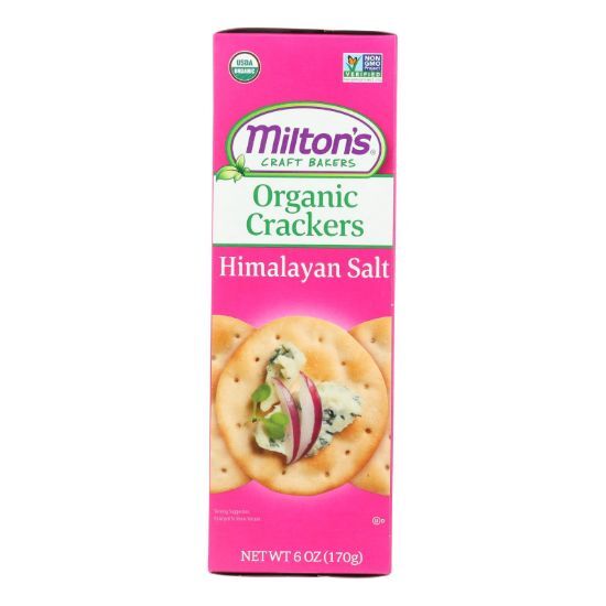 Miltons - Baked Crackers Hm Salt - Case of 8 - 6 OZ