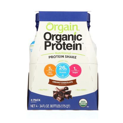 Orgain Creamy Chocolate Nutritional Protein Shake - Case of 12 - 14 FZ