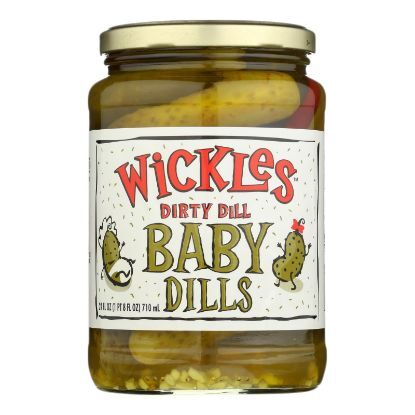 Wickles Dirty Dill Baby Dills - Case of 6 - 24 OZ