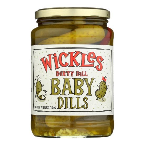 Wickles Dirty Dill Baby Dills - Case of 6 - 24 OZ