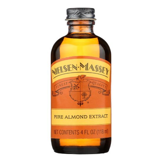 Nielsen-Massey Pure Almond Extract  - Case of 8 - 4 FZ