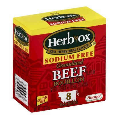 Herb-Ox Boullion - Beef - Low Sodium - Case of 12 - 8 count