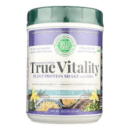 Green Foods True Vitality Plant Protein Shake In Vanilla  - 1 Each - 25.2 OZ