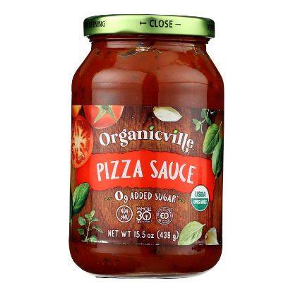 Organicville - Pizza Sauce Gluten Free - Case of 6-15.5 OZ