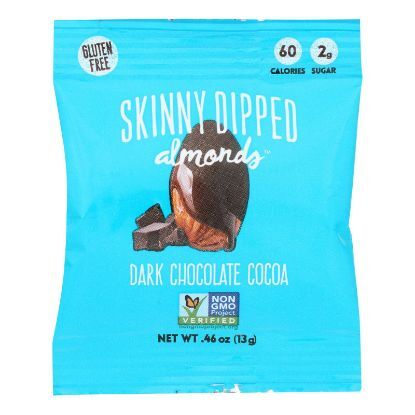 Skinnydipped - Dip Almond Mini Dark Chocolate Cocoa - Case of 24-0.46 OZ