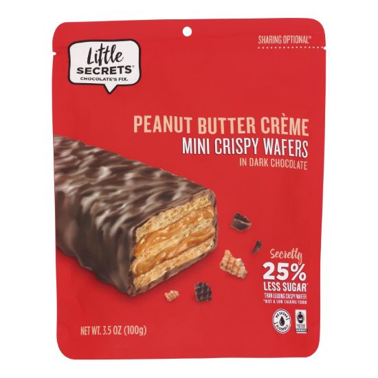 Little Secrets - Crispy Wafrs Dark Chocolate Pb - Case of 6-3.5 OZ