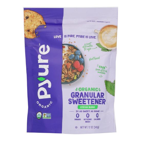 Pyure - Granulr Swtnr W/stvia - Case of 6-12 OZ