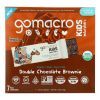 GoMacro - Kids Macrobar Double Chocolate Brownie - Case of 7 - 6.3 OZ