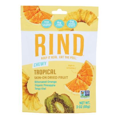 Rind Snacks - Dried Fruit Blend Tropical - Case of 12 - 3 OZ