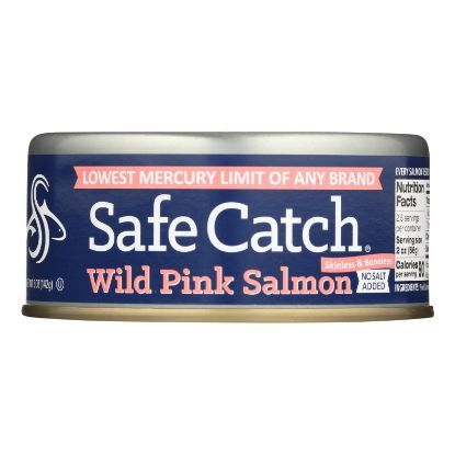 Safe Catch - Salmon Pink Wld Ns Added - Case of 6 - 5 OZ