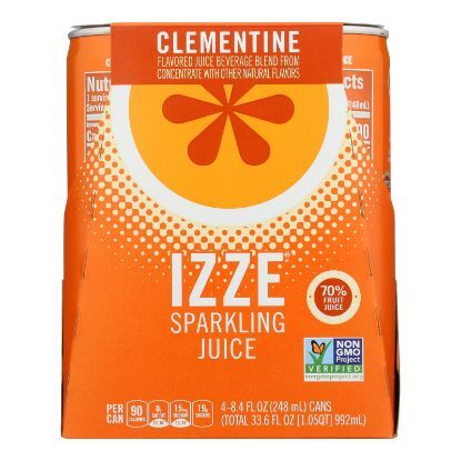 Izze - Can Sparkling Clementine - Case of 6-4/8.4 fl oz.