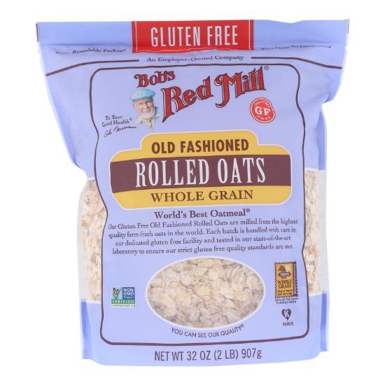 Bob's Red Mill - Old Fashioned Rolled Oats - Gluten Free - Case of 4-32 oz.