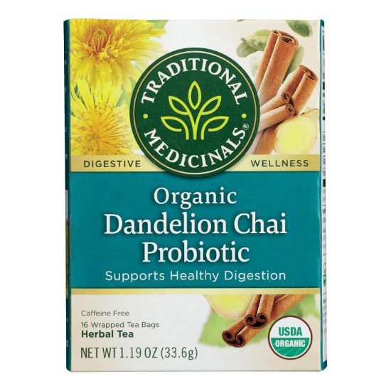 Traditional Medicinals - Probtc Tea Dandeln Ch - Case of 6 - 16 BAG