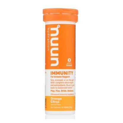 Nuun Hydration - Drink Tab Immun Orange Ctrs - Case of 8 - 10 TAB