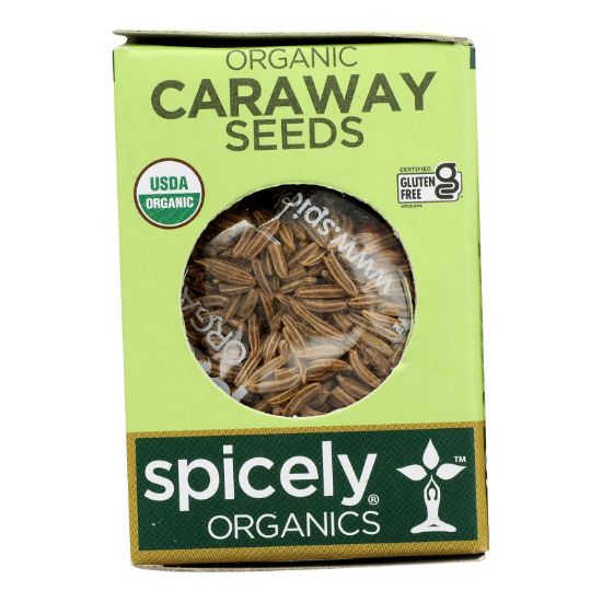 Spicely Organics - Organic Caraway Seeds  - Case of 6 - 0.35 oz.