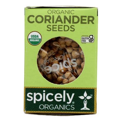 Spicely Organics - Organic Coriander Seed - Case of 6 - 0.3 oz.