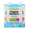 Orgain Organic Vegan Nutrition Shakes - Vanilla - Case of 3 - 4/11 FZ